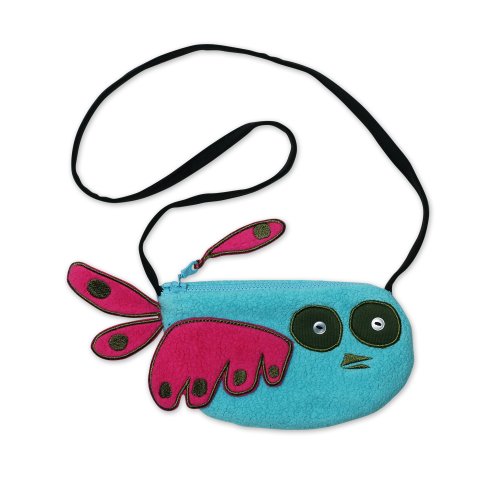 Zutano Girls 2-6x Owl Purse, Pool, One Size