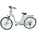シマノ製6段変速機搭載!おしゃれでらくらく26インチ電動アシスト自転車 電動シティサイクル ライトブルー