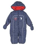 U.S. Polo Assn. Navy Blue 1-Piece Infant Snowsuit