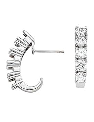 Pair of 18K White Gold Diamond Earrings - 1.55 Ct. -- LIFETIME WARRANTY
