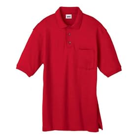 Buy Anvil 50 50 Jersey Polo w Pocket - WHITE - S by Anvil