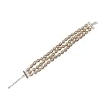 Sterling Silver Fwp 3 Strand Bracelet - Congnac ( 7.5" )