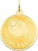pomeranian7 - 14K Gold Pomeranian Disc Charm