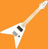 NEW WHITE 1/2 SIZE JR. FLYING V ELECTRIC GUITAR w/ AMP Reviews
