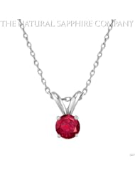 0.55ct Natural Untreated Ruby Pendant