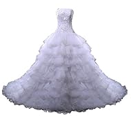 Strapless Organza Applique Shirred  Dress