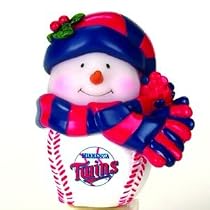 Minnesota Twins Musical Light-Up Snowman 2.75" Ornament