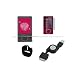 DreamBargains Premium Zune 80gb Soft Silicone Case - Clear + Retractable Rapid Sync and Charge USB 2.0 Data Cable - Black + Protective Screen Film + Adjustable Sport Armband
