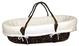 Trend Lab Moses Basket Set, Pique Chocolate