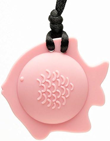 Teething Bling Fish Teething Pendant - Under the Sea Collection (Pink)