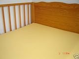 2 x Lemon Cot Bed Fitted Sheet,100% Cotton Colour : Lemon Size: 70 x 140 cm
