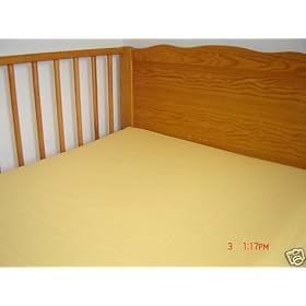 2 x Lemon Cot Bed Fitted Sheet,100% Cotton Colour : Lemon Size: 70 x 140 cm