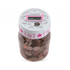 Discovery Exclusive Digital Tech Money Jar Pink