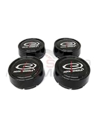 Automotive Parts and Accessories: Rota Wheels Replacement Wheel Center Caps - Moda - Gloss Black - Set of 4 Caps - Rota