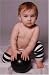 BabyLegs Black & White Leg Warmers