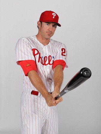 Philadelphia Phillies Photo Day, CLEARWATER, FL - FEBRUARY 22: Chase Utley Photographic Poster Print by Nick Laham, 24x32
