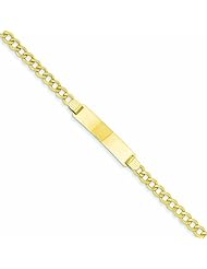 14K Gold Curb Link 4.75mm Id Bracelet 8 Inches
