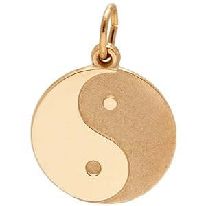 Rembrandt Charms Yin Yang Charm, 14K Yellow Gold