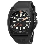 Bell & Ross Men's BR-02-92-CARBON PRO Marine Black and White Dial Watch Watch