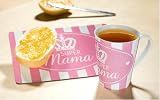Frühstücksset mit Brettchen und Tasse super Mama