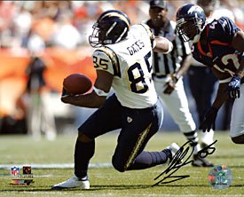Antonio Gates Autographed / Signed Running with the Ball 8x10 Photo