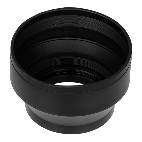 Fotodiox 3-Section Rubber Lens Hood, Sun Shade, 55mm