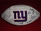 Super Bowl XLVI 2011 New York Giants Team Autographed Logo Football with 27 Signatures Total! Proof Photos of the Giants Signing for Us.