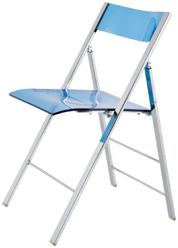 Kare Design 8325 Retro Klappstuhl Acryl blau