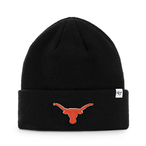 NCAA Texas Longhorns '47 Raised Cuff Knit Hat, Black, One Size
