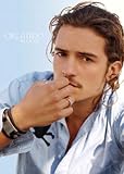 Orlando Bloom, Portrait Blue Film Movie Kino Poster