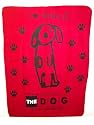 Dog Red Fleece Blanket Throw