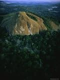 IMAGE OF Aerial View of an Inselberg Rising Out of the Forest Stretched Canvas Poster Print, 18x24