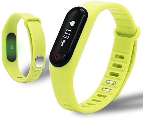 Fitness Tracker,Mynike Smart Bracelet Heart Rate Monitor Smartband Tracking Sleep Monitor Smart Wristband Pedometer Bracelet For Iphone Samsung HTC Sony Nokia Andriod Smart Phones (Yellow)