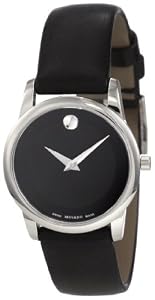 Movado Women's 0606503 Museum Stainless Steel Black Museum Dial Strap Watch from Movado