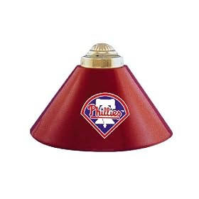 Philadelphia Phillies 3pc SWAG METAL SHADE POOL BILLIARD TABLE LAMP LIGHT