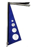 True Blue - bicycle safety flag - Medium