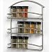 Spectrum 45478CAT Euro Wall-Mounted Spice Rack in Satin Nickel