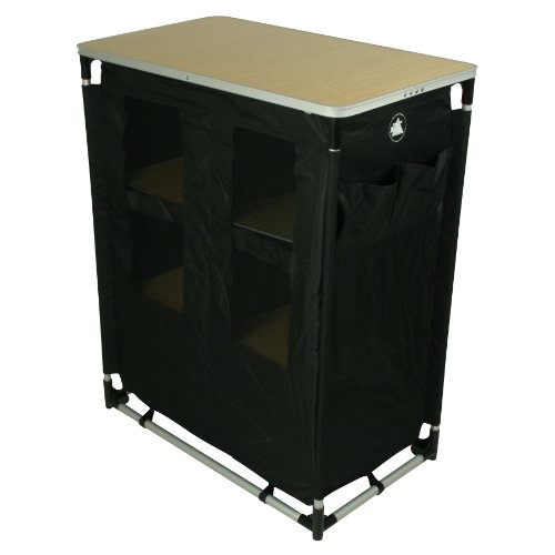 10T camBOX Multi Armoire de camping 6 casiers Noir