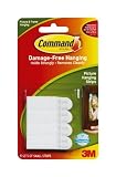 Command 17202 Small Picture Hanging Strips, White 4-Sets