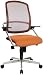 TOPSTAR SM170 BC4 Swivelling Office Chair Smove 10 Orange with Armrests