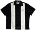 Embroidered Bowling Shirt - Outrigger Canoe Men's Hawaiian Aloha Solid Retro Panel Cotton Shirt