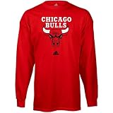 Chicago Bulls Full Primary Long Sleeve T Shirt by Adidas