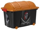 Piratenkiste Kinder Aufbewahrung Container Spielekiste Piraten Box Rollen Kiste Rollbox
