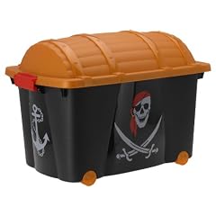 Piratenkiste Kinder Aufbewahrung Container Box Rollen Kiste Rollbox