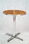 Cafe Table (Silver/Light Brown) (28.35"H x 23.62"W x 23.62"D)