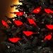 KSA Set of 10 Festive Red Cardinal Bird Novelty Christmas Lights - Green Wire