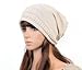 JOVANA Unisex Women Men Winter Warm Ski Knitted Crochet Baggy Beanie Hat Cap Beret (Beige)