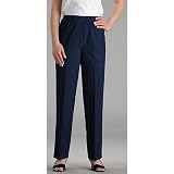 Petite Stretch Denim Faux Fly Pull-On Pant