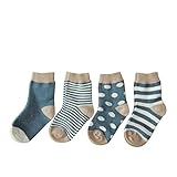 乳幼児かわいい靴下/ソックス 四つセット(6か月〜1歳, 男の子-2)