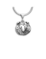 Sterling Silver Sheltie Pendant by The Magic Zoo